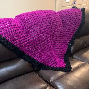 Hand crochet quilt/throw